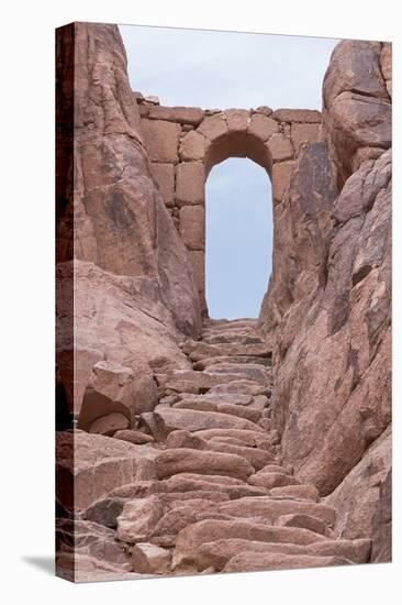 Some of the 3750 Steps of Repentance with an Archway on the Route to the Summit of Mount Sinai-null-Premier Image Canvas