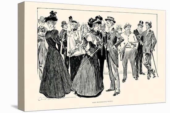 Some Professional People-Charles Dana Gibson-Stretched Canvas