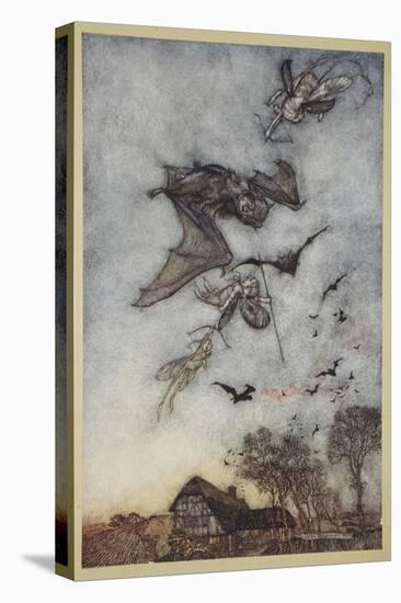 Some War with Rere-Mice for their Leathern Wings-Arthur Rackham-Premier Image Canvas