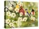 Songbirds on a Flowering Branch-William Vanderdasson-Premier Image Canvas