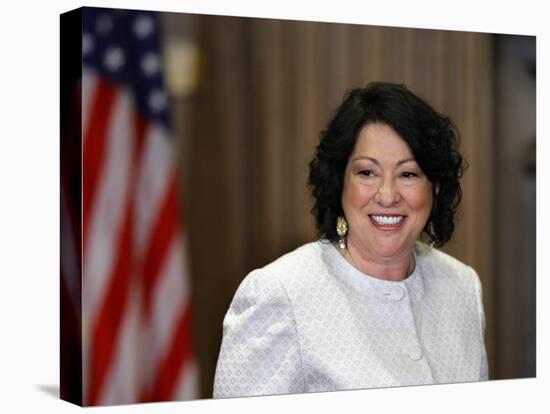 Sonia Sotomayor Arrives to Be Sworn in as First Hispanic and Third Woman in Supreme Court's History-null-Premier Image Canvas