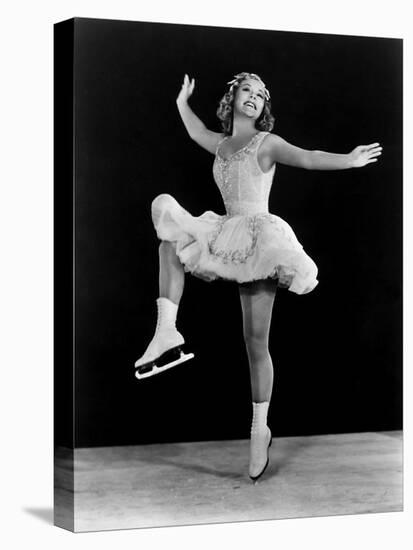 Sonja Henie in the Hollywood Ice Revue of 1940-1941-null-Stretched Canvas