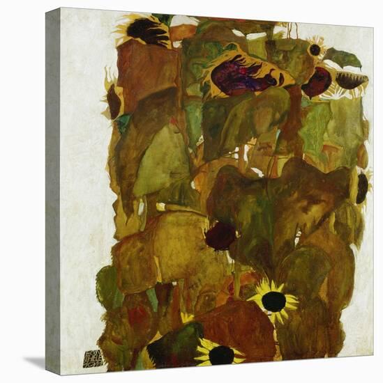 Sonnenblumen. 1911-Egon Schiele-Premier Image Canvas