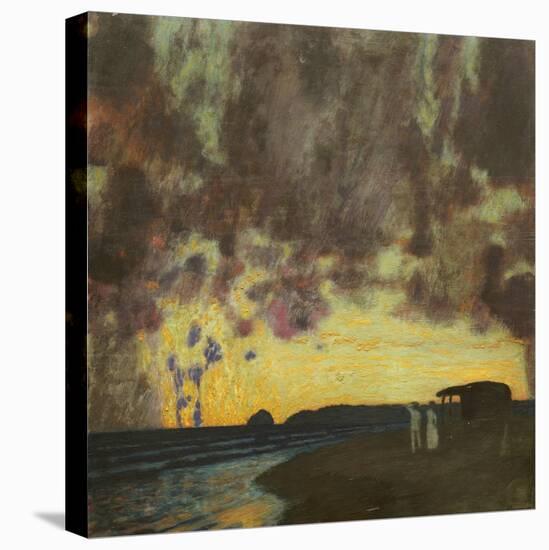 Sonnenuntergang am Meer-Franz von Stuck-Premier Image Canvas