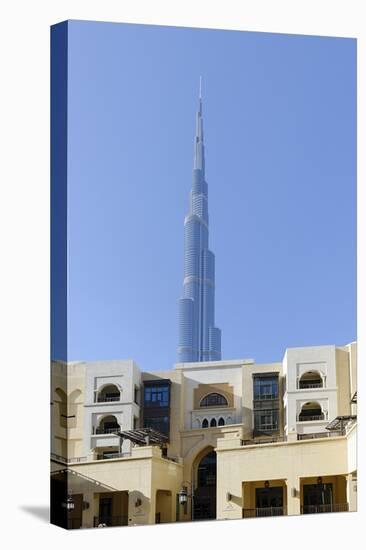 Souk Al Bahar and Burj Khalifa, Downtown Dubai, Dubai, United Arab Emirates-Axel Schmies-Premier Image Canvas