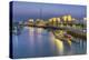 Souk Shark Mall and Kuwait Harbour, Illuminated at Dusk, Kuwait City, Kuwait, Middle East-Gavin-Premier Image Canvas