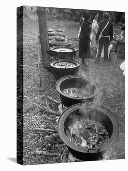 Soup, Beef Stew, Veal Stew and More Prepared for a Wedding Feast-null-Premier Image Canvas