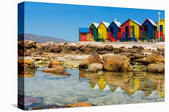 South Africa, Muizenberg, Little Bathhaus-Catharina Lux-Premier Image Canvas