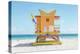 South Beach Lifeguard Chair 3rd Street-Richard Silver-Premier Image Canvas