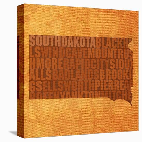 South Dakota State Words-David Bowman-Premier Image Canvas