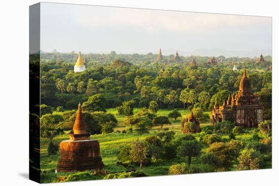 South East Asia, Myanmar, Bagan, Temples on Bagan Plain-Christian Kober-Premier Image Canvas