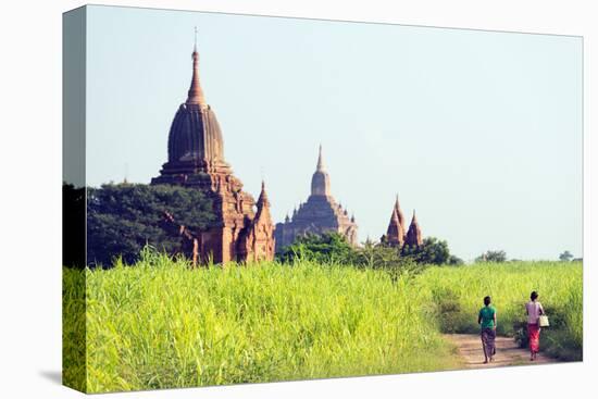 South East Asia, Myanmar, Bagan, Temples on Bagan Plain-Christian Kober-Premier Image Canvas