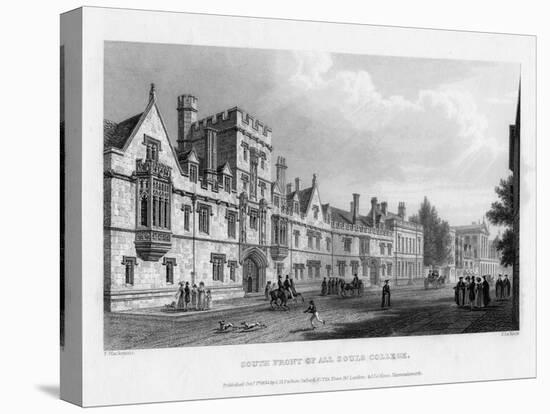 South Front of All Souls College, Oxford University, 1834-John Le Keux-Premier Image Canvas