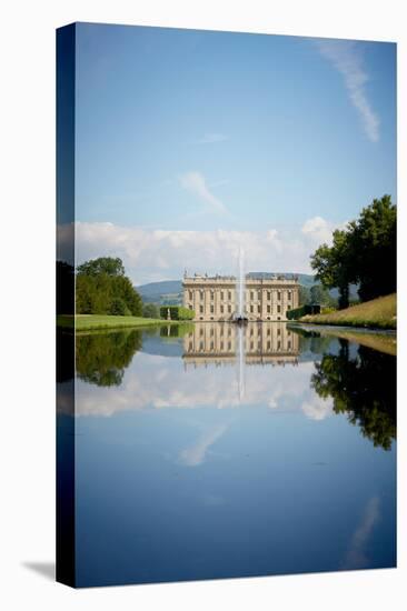 South Front Seen Through the Emperor Fountain, Chatsworth House, Derbyshire-null-Premier Image Canvas