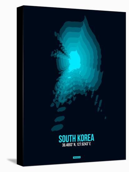 South Korea Radiant Map 2-NaxArt-Stretched Canvas