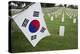 South Korean Flag Hanging at 2014 Memorial Day Event, Los Angeles National Cemetery, California, US-Joseph Sohm-Premier Image Canvas