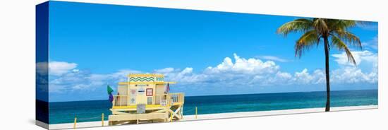 South Miami Beach Landscape with Life Guard Station - Florida-Philippe Hugonnard-Premier Image Canvas