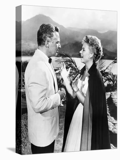 South Pacific, from Left, Rossano Brazzi, Mitzi Gaynor, 1958-null-Stretched Canvas