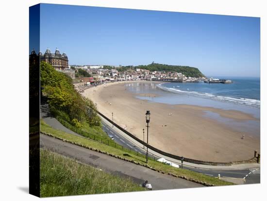 South Sands from the Cliff Top, Scarborough, North Yorkshire, Yorkshire, England, UK, Europe-Mark Sunderland-Premier Image Canvas