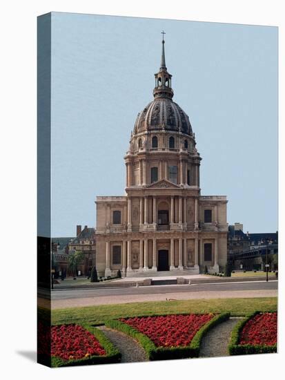 South View of the Dome of the Hotel Des Invalides Realized by Jules Hardouin Mansart (1646-1708) On-Jules Hardouin Mansart-Premier Image Canvas