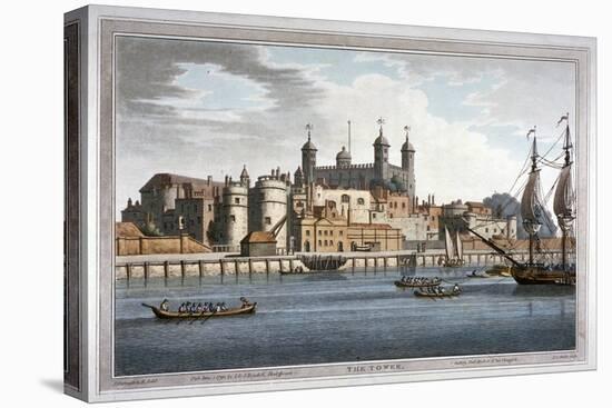 South View of the Tower of London with Boats on the River Thames, 1795-Joseph Constantine Stadler-Premier Image Canvas