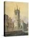South-West View of the Church of St Olave Jewry, City of London, 1815-William Pearson-Premier Image Canvas