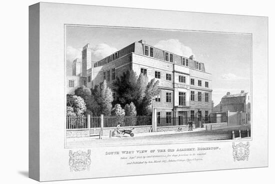 South-West View of the King's Head Academy, Homerton, Hackney, London, 1825-George Hawkins-Premier Image Canvas