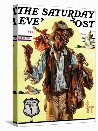 "Southbound Hitchhiker," Saturday Evening Post Cover, October 19, 1935-Joseph Christian Leyendecker-Premier Image Canvas