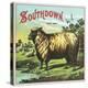 Southdown Brand Tobacco Label-Lantern Press-Stretched Canvas