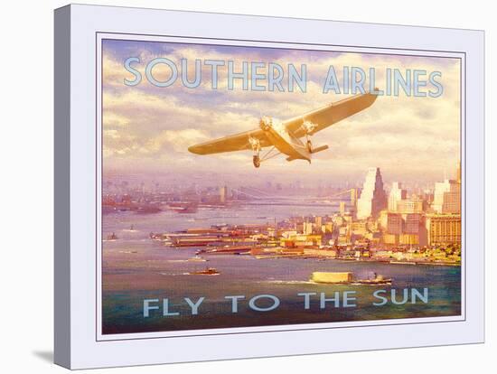 Southern Airlines - Fly to The Sun-The Vintage Collection-Stretched Canvas