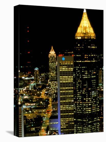 Southern Bell Building at Night, Atlanta, Georgia, USA-Marilyn Parver-Premier Image Canvas