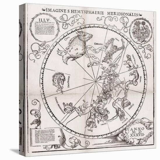 Southern Hemisphere Star Chart, 1537-Middle Temple Library-Premier Image Canvas