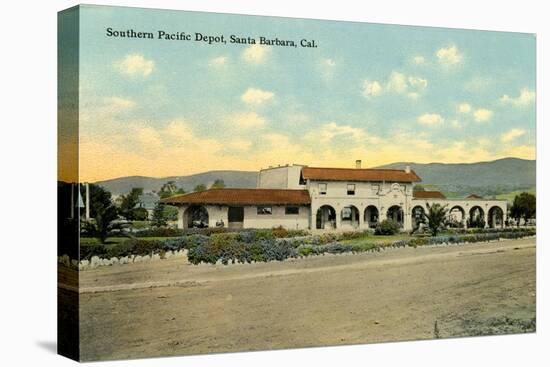 Southern Pacific Depot, Santa Barbara, California, 1910-35-null-Premier Image Canvas