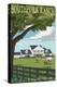 Southfork Ranch - Dallas, Texas-Lantern Press-Stretched Canvas