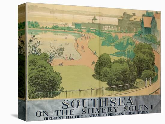 'Southsea on the Silvery Solent', Poster Advertising Southern Railways, 1959-Gregory Brown-Premier Image Canvas