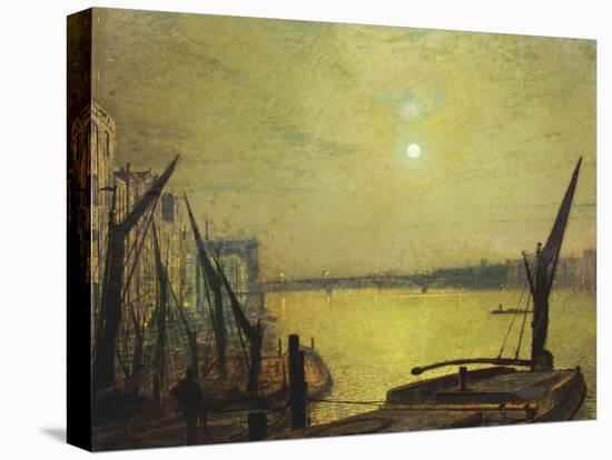 Southwark Bridge from Blackfriars by Night, 1881-John Atkinson Grimshaw-Premier Image Canvas