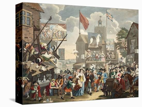 Southwark Fair, 1733, Illustration from 'Hogarth Restored: the Whole Works of the Celebrated…-William Hogarth-Premier Image Canvas