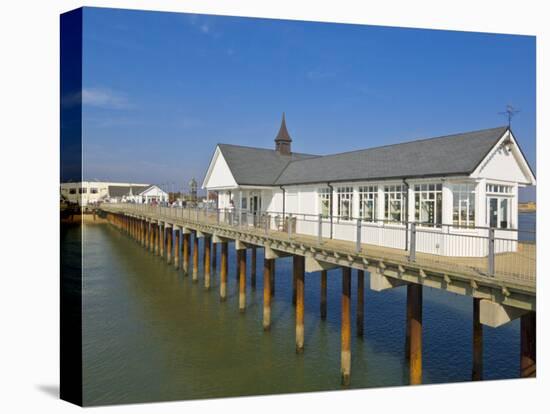 Southwold Pier Looking Back Towards the Shore in the Early Afternoon Sunshine, Southwold, Suffolk, -Neale Clark-Premier Image Canvas