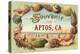 Souvenir from Aptos, California-null-Stretched Canvas