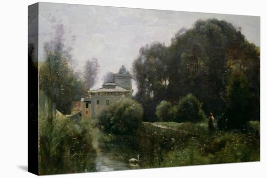 Souvenir of the Villa Borghese, 1855-Jean-Baptiste-Camille Corot-Premier Image Canvas