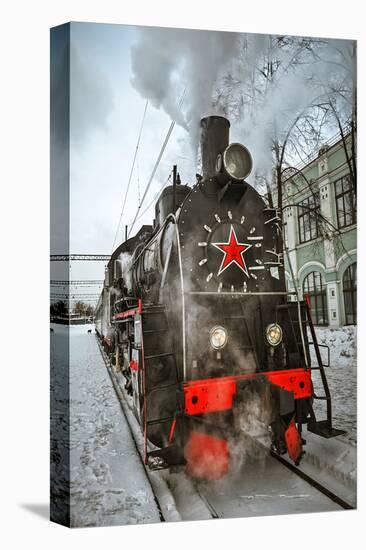 Soviet Steam Locomotive II-null-Stretched Canvas