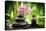 Spa Concept Zen Basalt Stones ,Orchid and Candle-scorpp-Premier Image Canvas