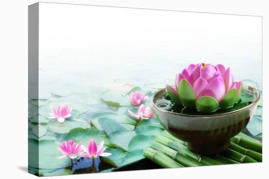 Spa Still Life with Lotus for Body Treatment-Liang Zhang-Premier Image Canvas