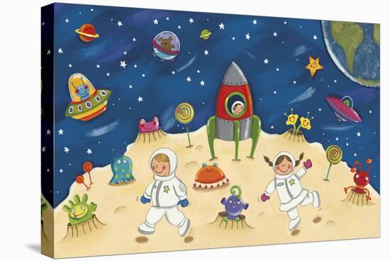 Space Fun-Sophie Harding-Stretched Canvas
