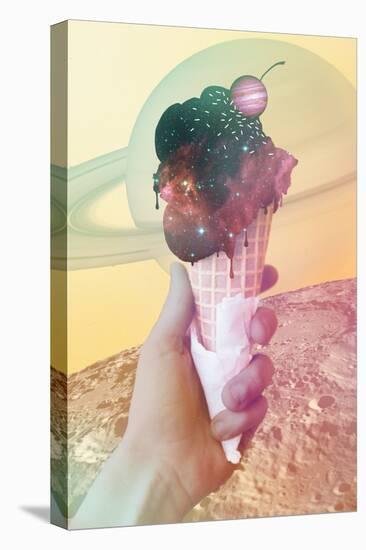 Space Ice Cream Cone-null-Stretched Canvas