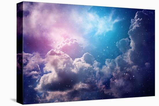 Space of Night Sky with Cloud and Stars.-nednapa-Premier Image Canvas