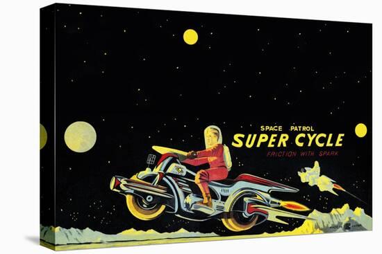 Space Patrol Super Cycle-null-Stretched Canvas
