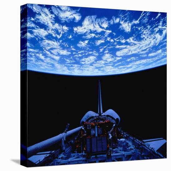 Space Shuttle and Earth-Stocktrek-Premier Image Canvas