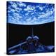 Space Shuttle and Earth-Stocktrek-Premier Image Canvas