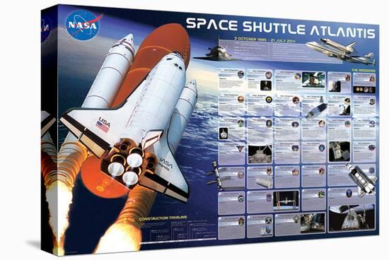 Space Shuttle Atlantis-null-Stretched Canvas